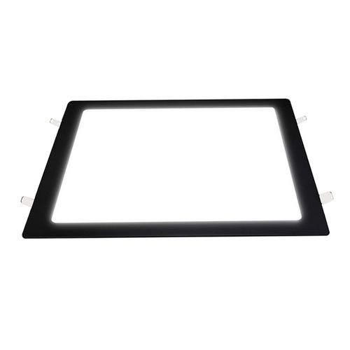 Luminária Led Embutir 24w Quadrada Borda Preta 6500k Fria