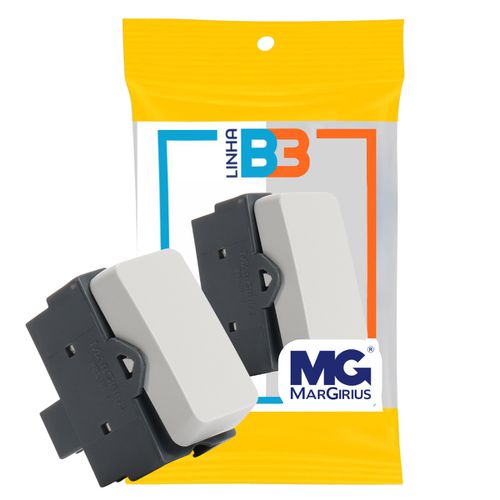 Módulo Interruptor Intermediário 10a Branco B3 Margirius