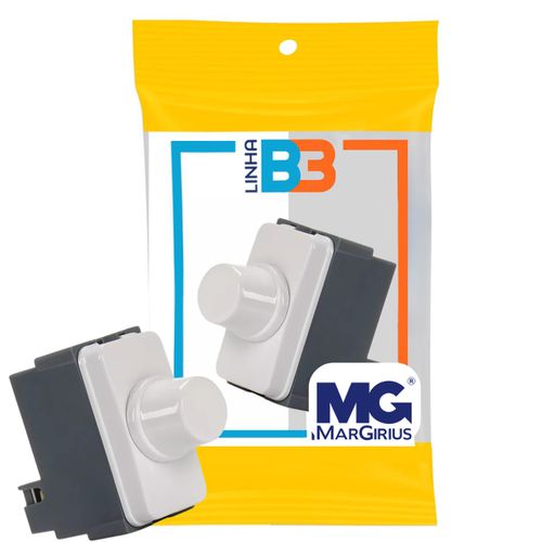 Dimmer De Velocidade/luminosidade Branco B3 Margirius