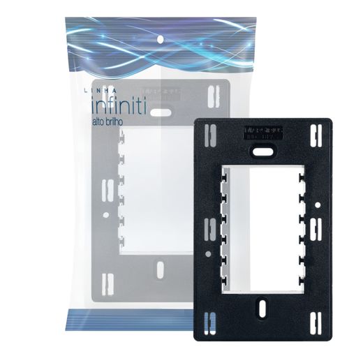 Suporte Placa 4x2 Preto Infiniti Margirius