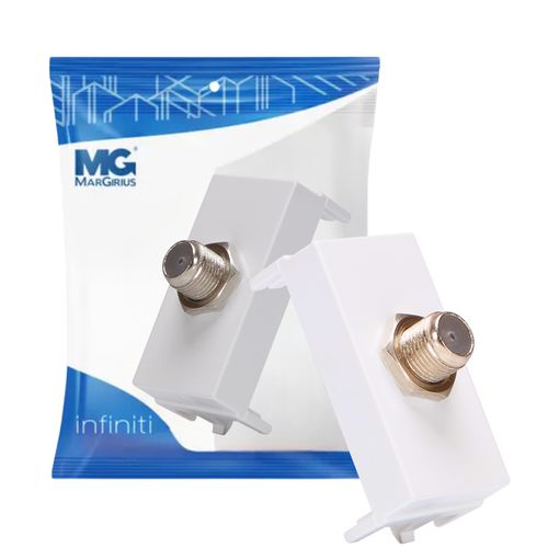 Módulo Antena Tv Coaxial 75 Ohms Branco Infiniti Margirius