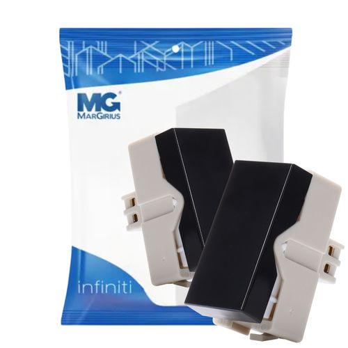 Módulo Interruptor Paralelo 10a Preto Infiniti Margirius