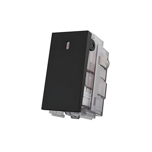 Módulo Interruptor Simples 10A 1 Posto Carbon Black Aura