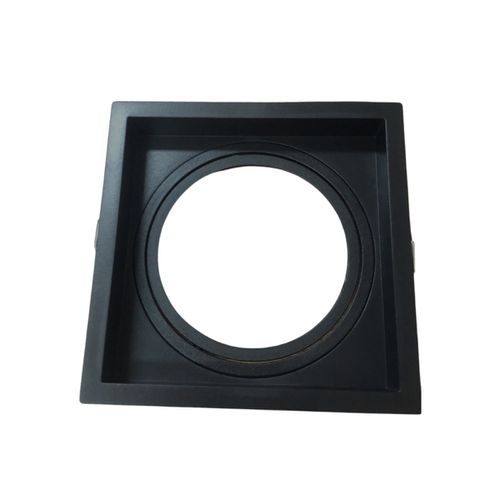 Spot Embutir Ar 111 Quadrado Recuado Preto