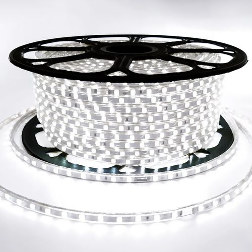 Mangueira Led Chata 6500k Branco Frio 25m 220v + Conector