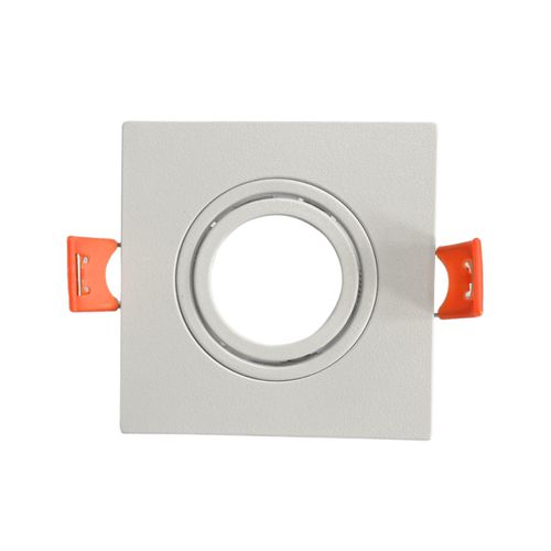 Spot Embutir Teto Mr11 Quadrado Plano Mini Dicroica Branco
