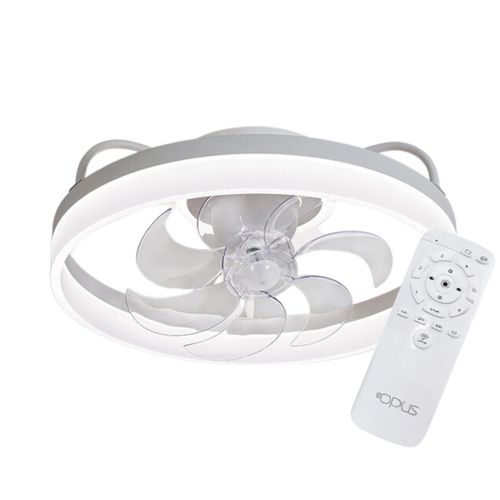 Luminária Plafon Ventilador De Teto Air Ivory Orbital Bivolt