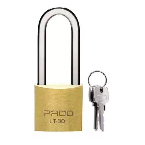 Cadeado De Latão 30mm Haste Longa 30x50mm