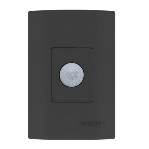 Sensor De Presença Com Fotocélula De Embutir Multifuncional Qi2mp Preto