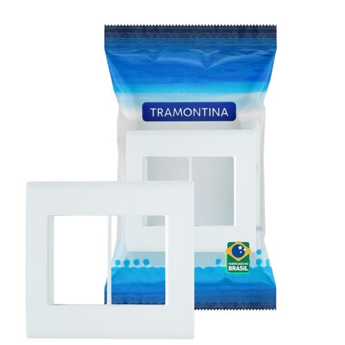 Placa C/suporte 6 Postos 4x4 Branca Liz Tramontina