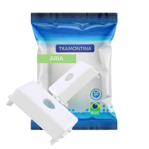 Módulo Furo Saída De Fio Branco Aria Tramontina