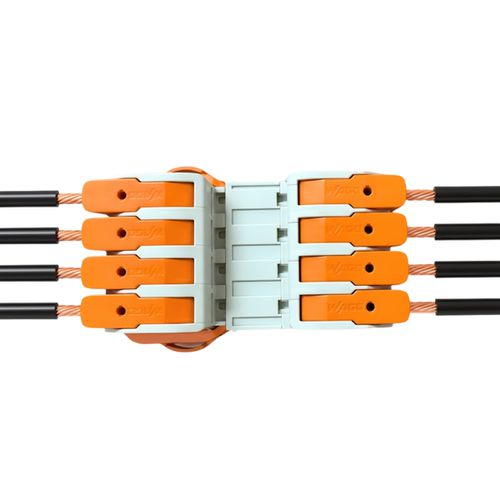 Conector Emenda Macho e Fêmea 4Polos 16mm 832-1104/1204 Wago
