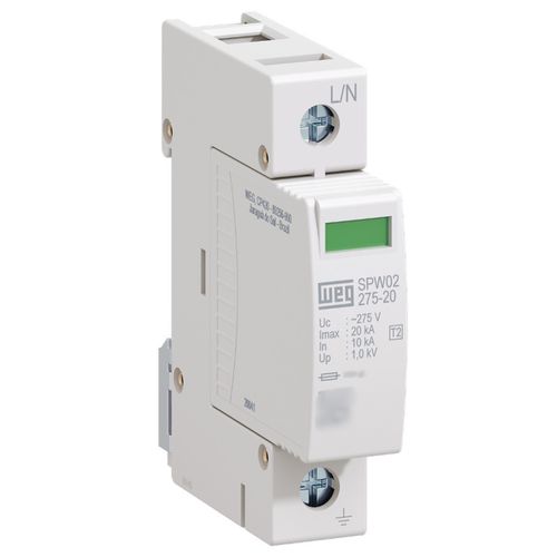 Dps Protetor De Surtos Unipolar 20ka 275V SPW02-275-20 Weg