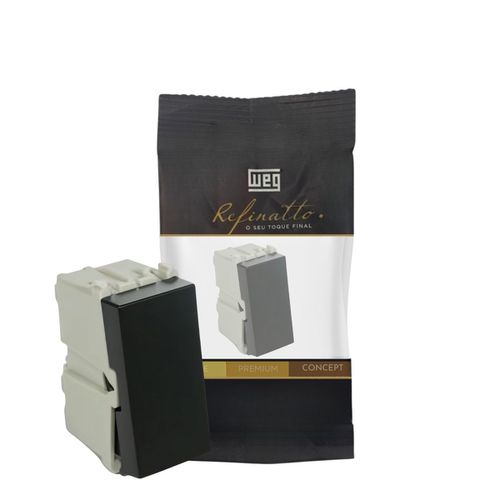 Módulo Interruptor Simples 10a Preto Refinatto Weg