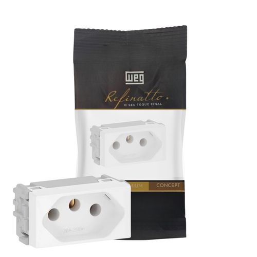 Módulo Tomada 2p+t 20a Branco Weg Refinatto