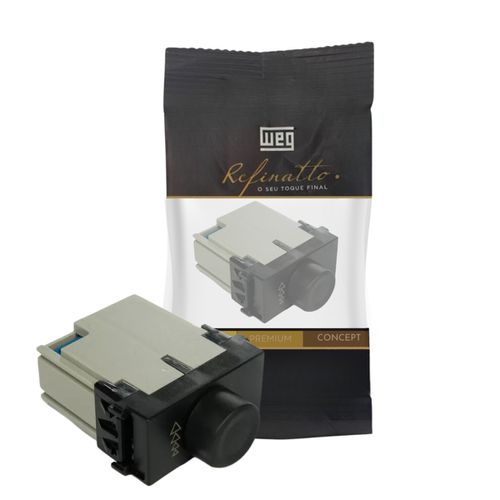 Dimmer Velocidade/luminosidade Preto 127v 300w Refinatto Weg