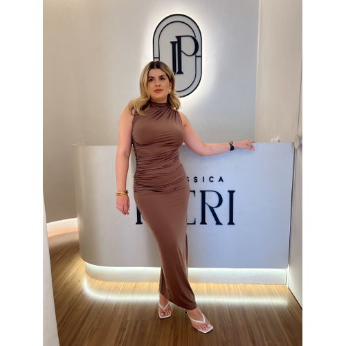 Vestido Joyce Marrom - BY JÉSSICA PIERI