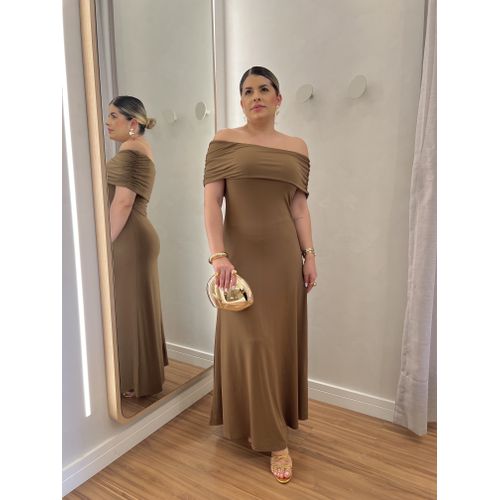 Vestido Milena Marrom - BY JÉSSICA PIERI