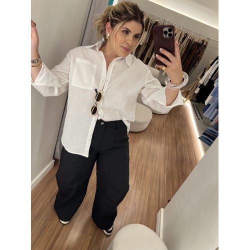 Calça Pantalona Duda Preto - BY JÉSSICA PIERI