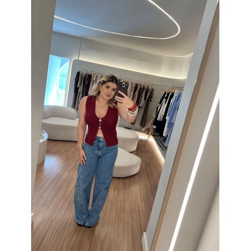 Calça Jeans Wide Leg Juliana - BY JÉSSICA PIERI
