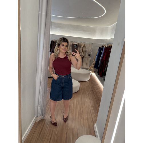 Jorts Jeans Melissa Escura - BY JÉSSICA PIERI
