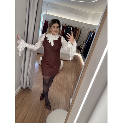 Vestido Couro Valentina Bordo - BY JÉSSICA PIERI
