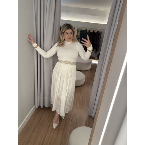 Saia Fiorela Off White - BY JÉSSICA PIERI