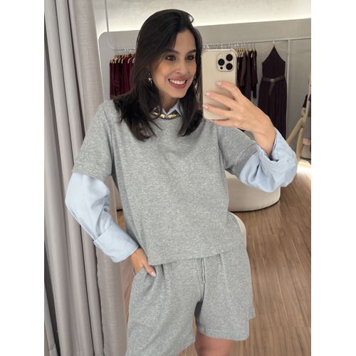 Conjunto Marlene Cinza - BY JÉSSICA PIERI