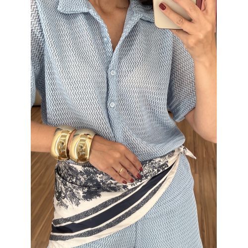 Conjunto Crochê Luisa Azul - BY JÉSSICA PIERI