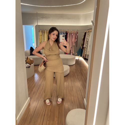 Calça Naima Nude - BY JÉSSICA PIERI