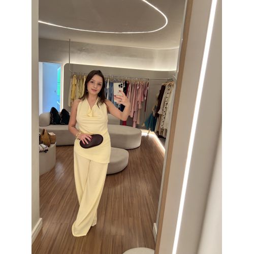 Calça Naima Amarelo Manteiga - BY JÉSSICA PIERI