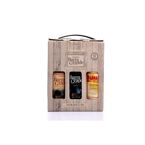 Kit Cachaças Barra Grande 3 garrafas 250ml - Cachaça Barra Grande
