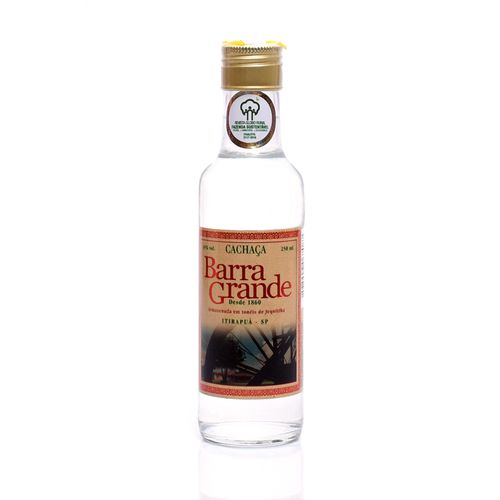 Cachaça Barra Grande Tradicional 250ml - Cachaça Barra Grande