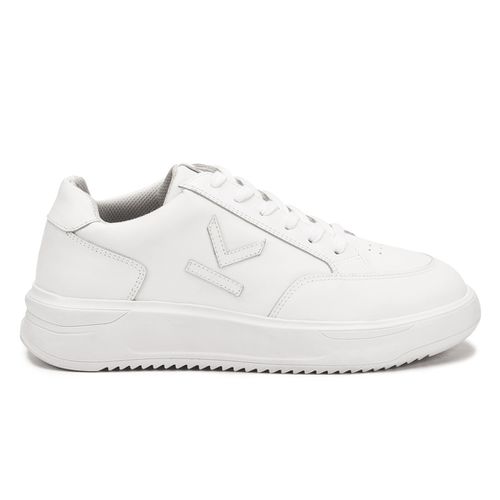 Tênis Branco Feminino em Couro Legitimo - 2270ABRANCO - Loja Burke