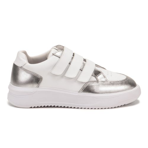 Tênis Cristal Prata Feminino em Couro Legitimo - 2271CPRATA - Loja Burke