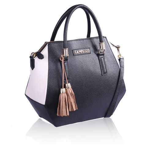 Bolsa Lady Couro Preto c/ Off White