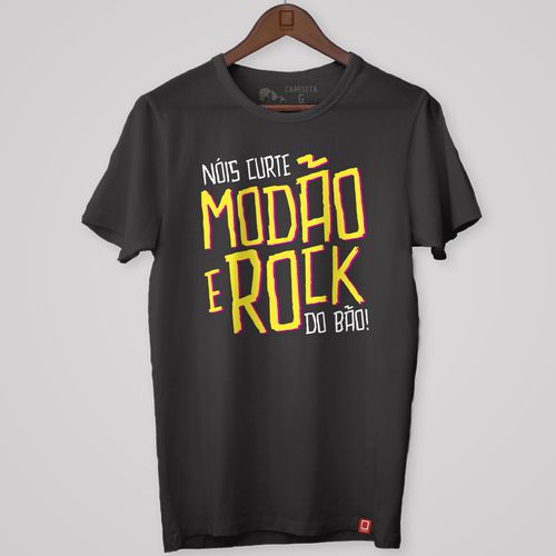 Camiseta Modão e Rock do Bão. 100% algodão, 100% Minas Gerais.