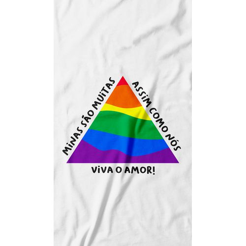 Camiseta Viva o Amor! Montanhas 100% algodão, 100% Minas Gerais.