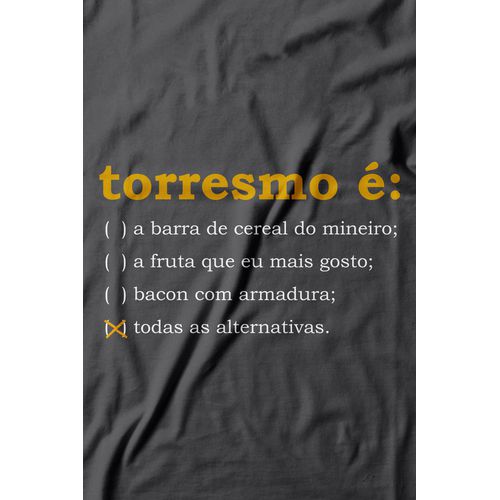 Camiseta Torresmo. 100% algodão, 100% Minas Gerais.