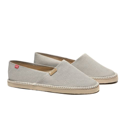 alpargatas espadrilhe tradicional chazz lona cinza... - LOJA CHAZZ