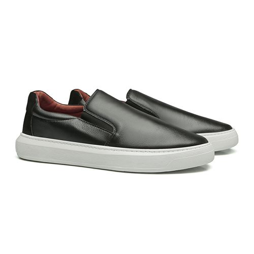 Tênis Slip On Casual Chazz Preto - cz009-slip on -... - LOJA CHAZZ