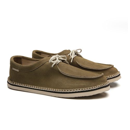 tenis espadrille cacareco chazz couro camurça verd... - LOJA CHAZZ