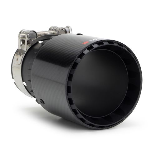 Ponteira Escapamento Haustech Carbon Stripes Black 3,0/4,0 POL
