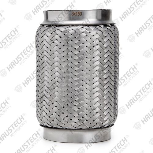 FLEXÍVEL MALHA SIMPLES TRANÇADO REFORÇADO INOX 3,0 POL / 150MM