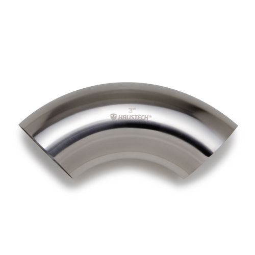 Curva 90G Raio Longo Inox 304 1.5mm de 3,0 Polegadas OD/PE SMS
