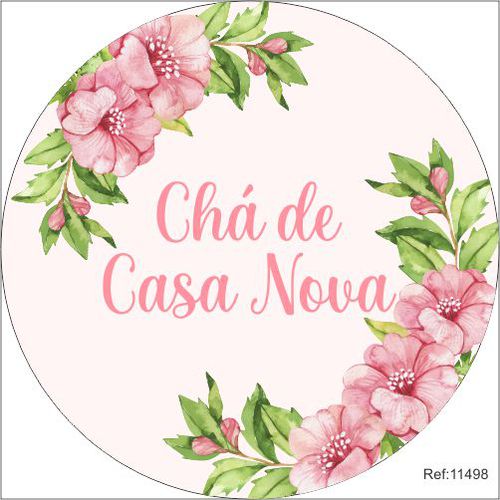 Painel Chá de Casa Nova Em Tecido 1,50x1,50 c/elás... - Criare Painéis