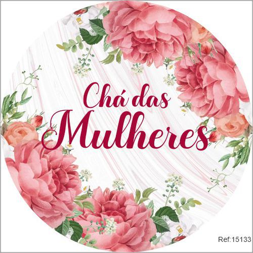 Painel Chá das Mulheres Em Tecido 1,50x1,50 c/elás... - Criare Painéis
