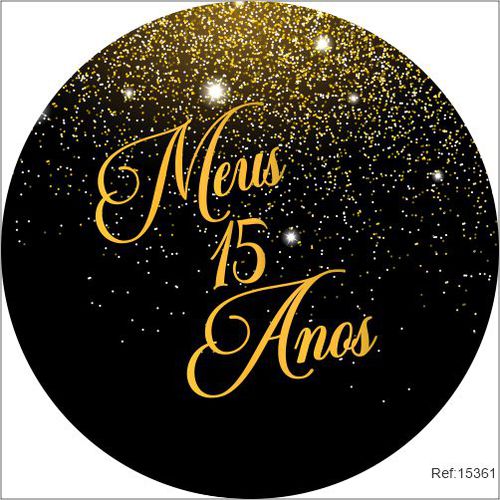 Painel 15 Anos Em Tecido 1,50x1,50 c/elástico - Criare Painéis
