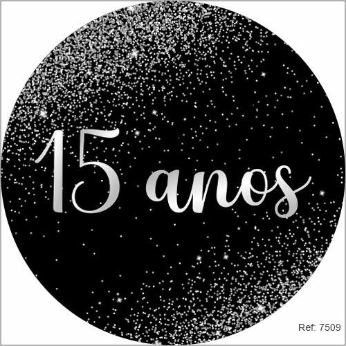 Painel 15 Anos Em Tecido 1,50x1,50 c/elástico - Criare Painéis