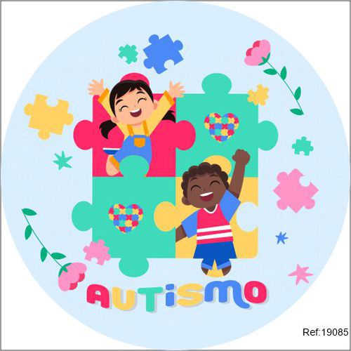 Painel Autismo Em Tecido 1,50x1,50 c/elástico - Criare Painéis